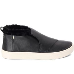 Toms Black Ankle Boots with White Sole